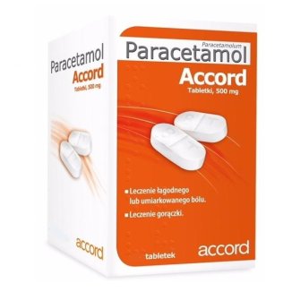 Paracetamol Accord 500 mg, 50 tabletek - zdjęcie produktu