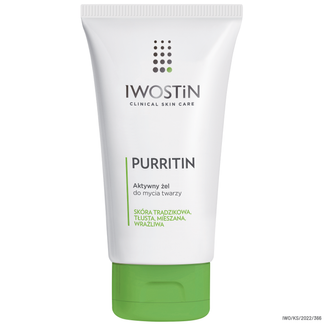 Iwostin Purritin, aktywny żel do mycia twarzy, 150 ml - zdjęcie produktu