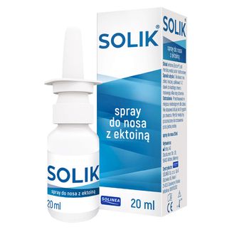 Solik, spray do nosa z ektoiną, 20 ml KRÓTKA DATA - zdjęcie produktu