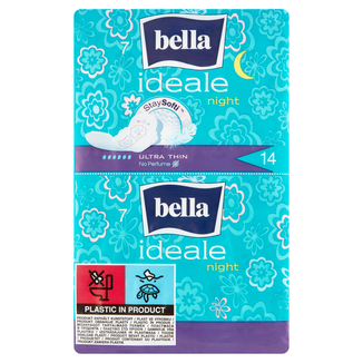 Bella Ideale, podpaski higieniczne StaySofti ze skrzydełkami, ultracienkie, Night, 14 sztuk - zdjęcie produktu