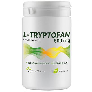 Tree Pharma L-Tryptofan 500 mg, 90 kapsułek - zdjęcie produktu