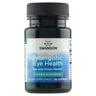 Swanson Synergistic Eye Health, luteina i zeaksantyna, 60 kapsułek KRÓTKA DATA Swanson Synergistic Eye Health, luteina i zeaksantyna, 60 kapsułek KRÓTKA DATA - zdjęcie produktu