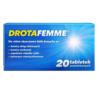 Drotafemme 40 mg, 20 tabletek powlekanych - zdjęcie produktu