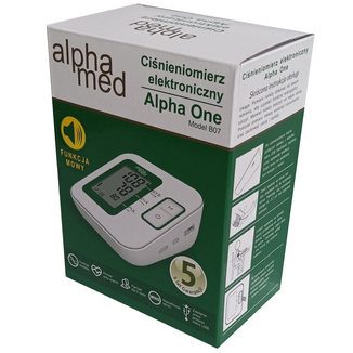 Alphamed Alpha One B07, elektroniczny ciśnieniomierz naramienny z mankietem 22-40 cm - zdjęcie produktu