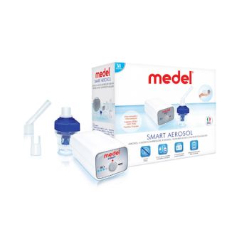 Medel Smart, inhalator pneumatyczno-tłokowy dla dzieci i dorosłych, z nebulizatorem, przenośny - zdjęcie produktu