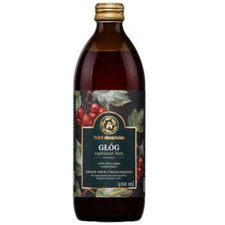 Herbal Monasterium Głóg, 100% sok z witaminą C, 500 ml - zdjęcie produktu