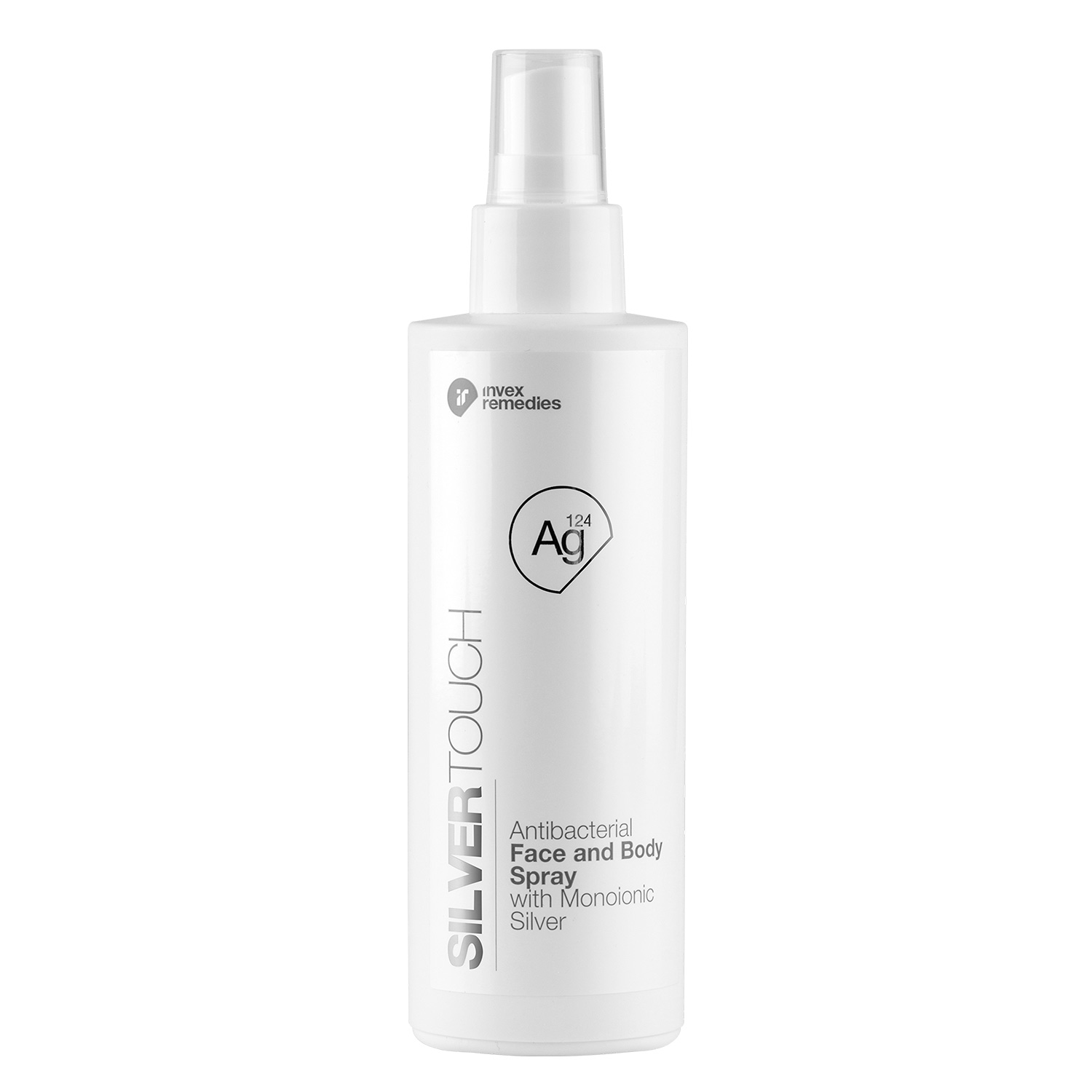 Invex Remedies Invex Remedies Silver Touch, antybakteryjny płyn do twarzy i ciała ze srebrem monojonowym Ag124, 200 ml — Składniki i ocena