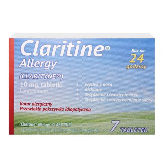 Claritine Allergy 10 mg, 7 tabletek (import równoległy) - zdjęcie produktu