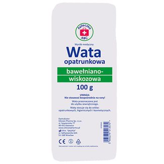 Apteczka ABC, wata, bawełna-wiskoza, 100 g - zdjęcie produktu