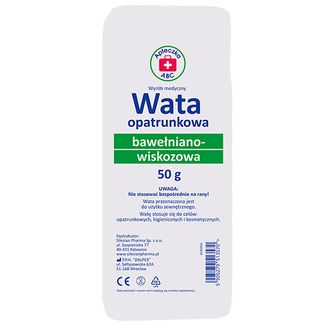 Apteczka ABC, wata, bawełna-wiskoza, 50 g - zdjęcie produktu