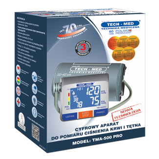 Tech-Med TMA-500 Pro, automatyczny ciśnieniomierz naramienny - zdjęcie produktu