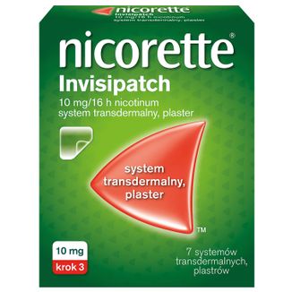 Nicorette Invisipatch 10 mg/16 h, system transdermalny, plaster, 7 sztuk - zdjęcie produktu