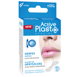 ActivePlast, plastry na opryszczkę, 15 mm, 16 sztuk - zdjęcie produktu