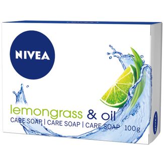 Nivea, pielęgnujące mydło w kostce, lemongrass & oil, 100 g - zdjęcie produktu