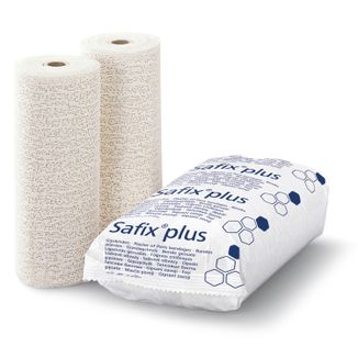 Safix Plus, opaska gipsowa szybko wiążąca, 12 cm x 3 m, 2 sztuki - zdjęcie produktu