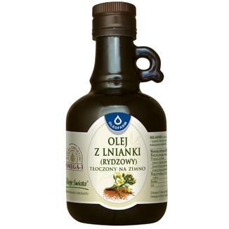 Oleofarm Oleje Świata Olej z lnianki, tłoczony na zimno, 250 ml - zdjęcie produktu