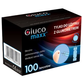 Glucomaxx, lancety, 100 sztuk Glucomaxx, lancety, 100 sztuk - zdjęcie produktu