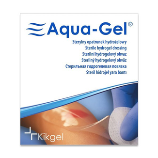 Aqua-Gel, sterylny opatrunek hydrożelowy, średnica 6,5 cm, 1 sztuka - zdjęcie produktu