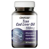 Lifeplan Tran Cod Liver Oil 550 mg, 60 kapsułek - miniaturka zdjęcia produktu