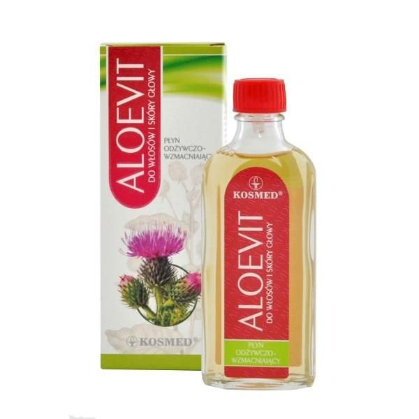 Nieznana Kosmed Aloevit, płyn odżywczo-wzmacniający do włosów i skóry głowy, 100 ml