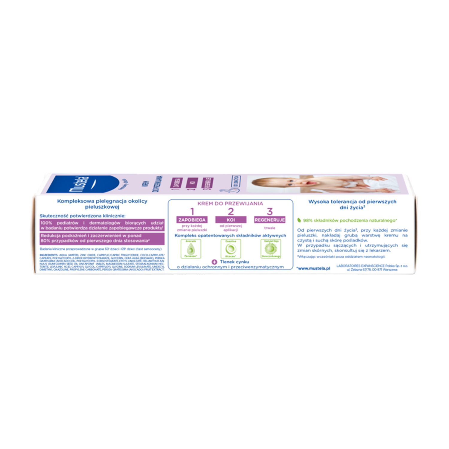 Крем под подгузник Mustela Bebe 1 2 3, с оксидом цинка, с рождения, 150 мл — фото 4