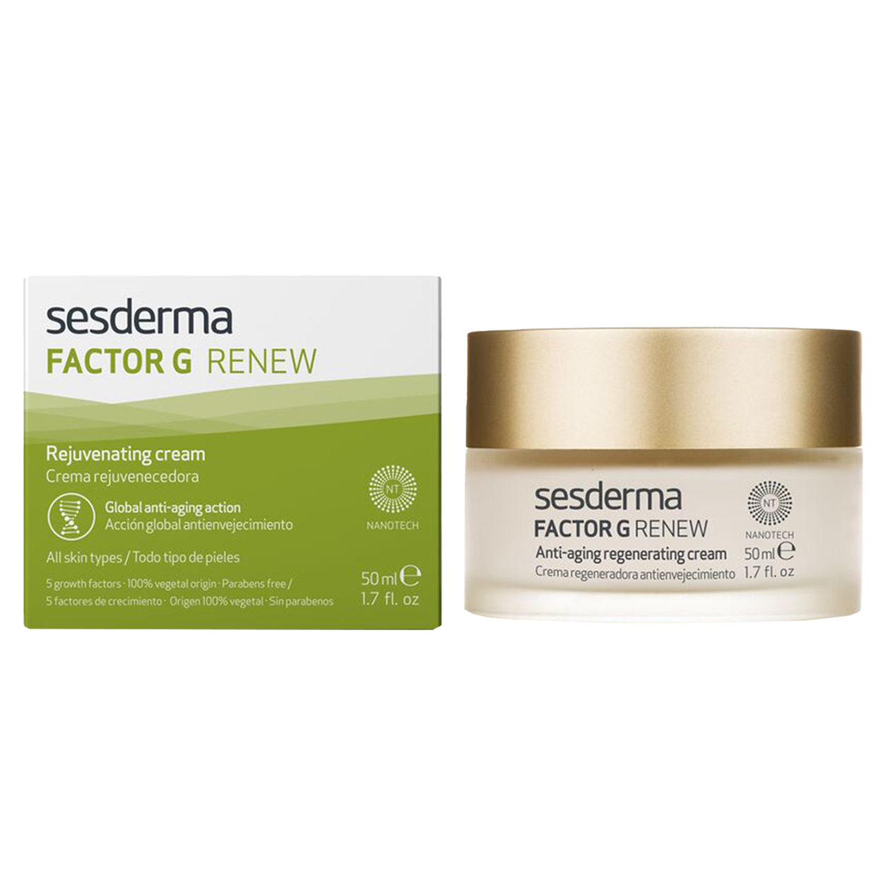Nieznana Sesderma Factor G Renew, odmładzający krem do twarzy, 50 ml