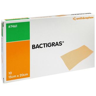 Bactigras, opatrunek parafinowy, jałowy, 15 cm x 20 cm, 10 sztuk USZKODZONE OPAKOWANIE - zdjęcie produktu
