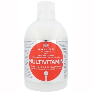 Kallos Kjmn, szampon do włosów, Multivitamin z ekstraktem Giseng i olejem Avokado, 1 l - zdjęcie produktu