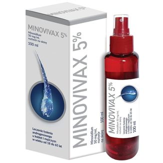 Minovivax 5% 50 mg/ml roztwór na skórę, butelka 100 ml - zdjęcie produktu