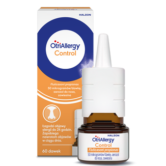 OtriAllergy Control 50 µg/dawkę, aerozol do nosa, zawiesina, 60 dawek KRÓTKA DATA OtriAllergy Control 50 µg/dawkę, aerozol do nosa, zawiesina, 60 dawek KRÓTKA DATA - zdjęcie produktu