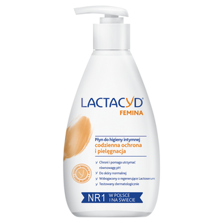 Lactacyd Femina, płyn do higieny intymnej z pompką, 200 ml - zdjęcie produktu