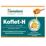 Himalaya Koflet-H, smak cytrynowy, 12 pastylek do ssania USZKODZONE OPAKOWANIE - miniaturka zdjęcia produktu