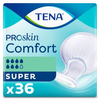 Tena Comfort ProSkin, pieluchy anatomiczne, Super, 36 sztuk USZKODZONE OPAKOWANIE - zdjęcie produktu