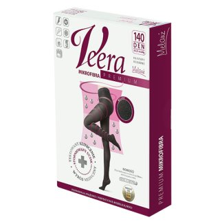 Veera Premium, rajstopy uciskowe z mikrofibrą, 140 den, rozmiar 3, melanż - zdjęcie produktu