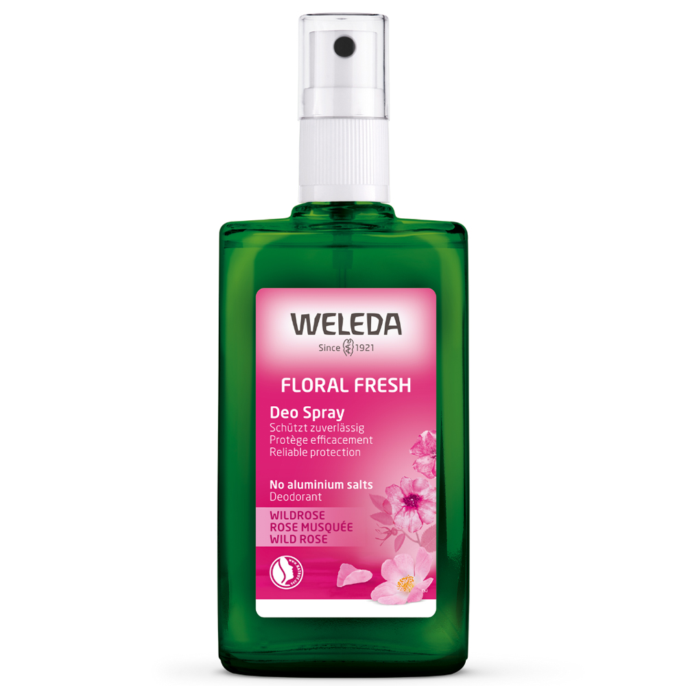 Nieznana Weleda Wild Rose, dezodorant w sprayu 24h, 100 ml