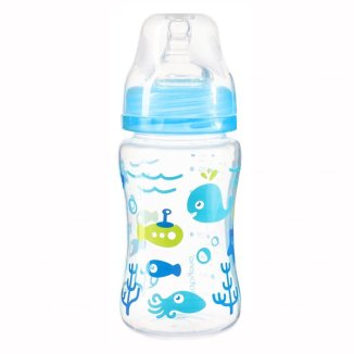 BabyOno, butelka antykolkowa szerokootworowa, o wolnym przepływie, 403, 240 ml - zdjęcie produktu