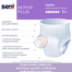 Seni Active Plus, majtki chłonne, Small, 55-85 cm, 10 sztuk - miniaturka 2 zdjęcia produktu