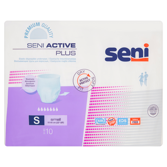 Seni Active Plus, majtki chłonne, Small, 55-85 cm, 10 sztuk - zdjęcie produktu