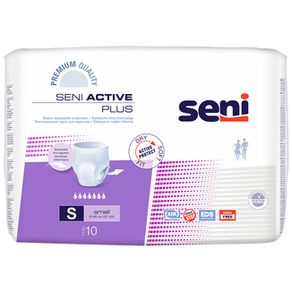 Seni Active Plus, majtki chłonne, Small, 55-85 cm, 10 sztuk - zdjęcie produktu