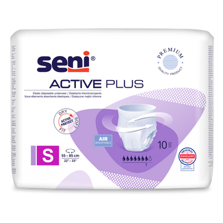 Seni Active Plus, majtki chłonne, Small, 55-85 cm, 10 sztuk - zdjęcie produktu
