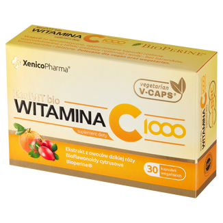 XeniVit Bio Witamina C 1000, 30 kapsułek - zdjęcie produktu