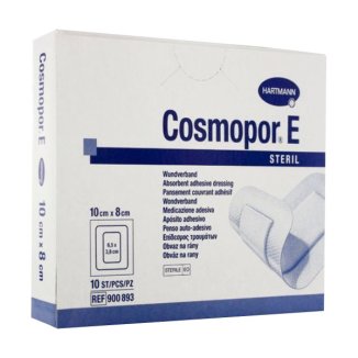 Cosmopor E, opatrunek na rany pooperacyjne, jałowy, 10 cm x 8 cm, 25 sztuk USZKODZONE OPAKOWANIE - zdjęcie produktu