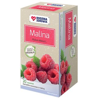 Rodzina Zdrowia Malina, herbatka fix, 2 g x 20 saszetek - zdjęcie produktu