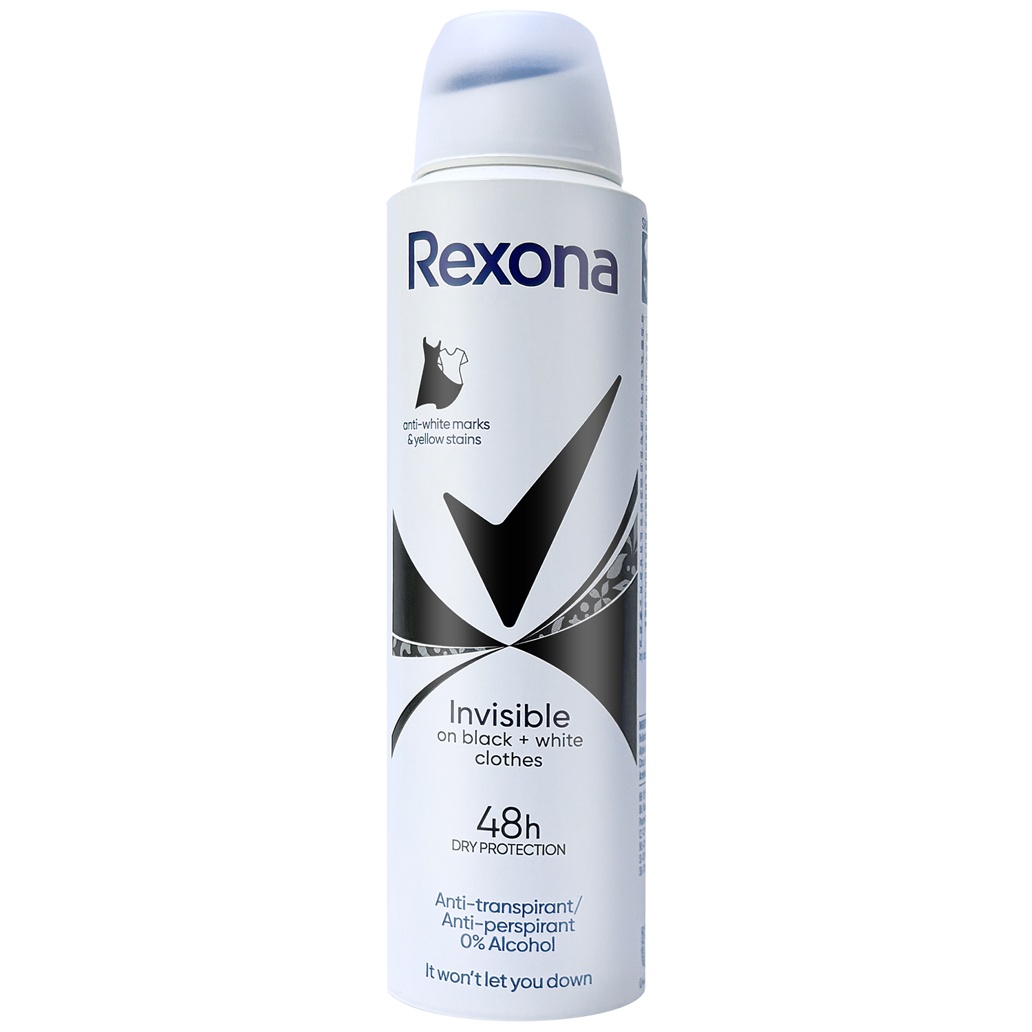 Rexona Rexona Invisible on Black + White Clothes, Antitranspirant als Spray, 150 ml — Inhaltsstoffe und Bewertung