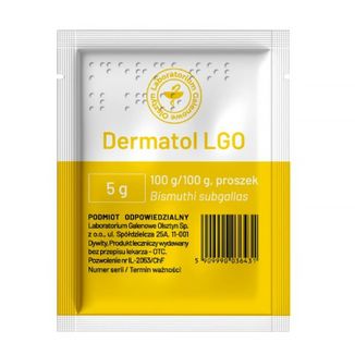 Dermatol LGO, puder leczniczy, 5 g - zdjęcie produktu