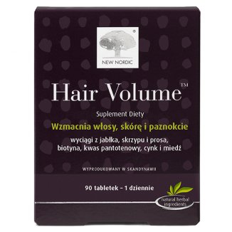 New Nordic Hair Volume, 90 tabletek - zdjęcie produktu