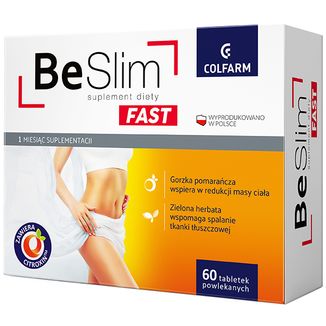 Be Slim Fast, 60 tabletek powlekanych KRÓTKA DATA - zdjęcie produktu