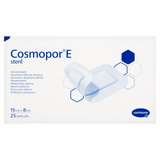 Cosmopor E, opatrunek na rany pooperacyjne, jałowy, 15 cm x 8 cm, 25 sztuk USZKODZONE OPAKOWANIE - miniaturka zdjęcia produktu