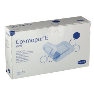 Cosmopor E, opatrunek na rany pooperacyjne, jałowy, 15 cm x 8 cm, 25 sztuk USZKODZONE OPAKOWANIE - zdjęcie produktu