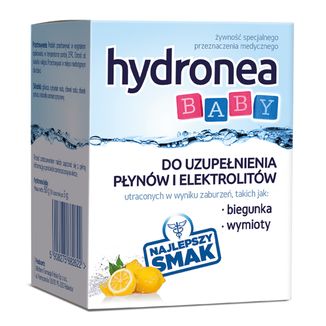 Hydronea Baby, dla niemowląt powyżej 6 miesiąca życia, dzieci i dorosłych, smak cytrynowy, 10 saszetek - zdjęcie produktu